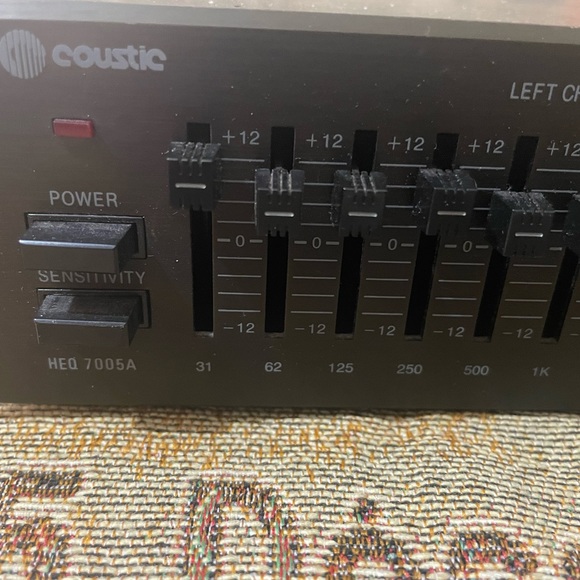 VIntage 1985 COUSTIC Graphic Audio Frequency Equalizer HEQ 7005A 10 Band - Picture 3 of 10